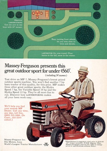 1969 Massey Ferguson: Great Outdoor Sport Vintage Print Ad