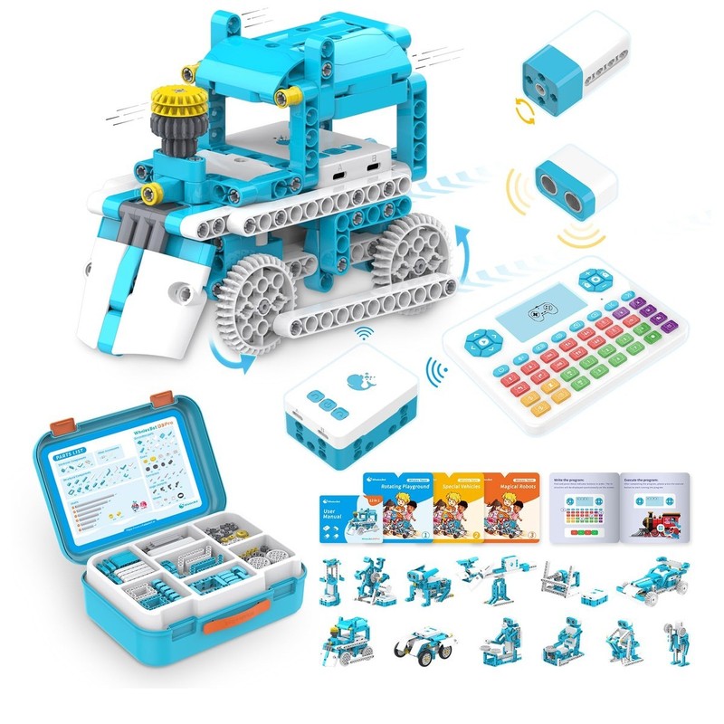 Whalesbot D3 Pro 12-In-1 Stem Wecode Pad Coding Robot Kit For Kids 388-Piece