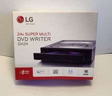 LG DVDRW 24x Super Multi ATA Drive. GH24NSB0 DVD Writer MFD 2021 pre-owned