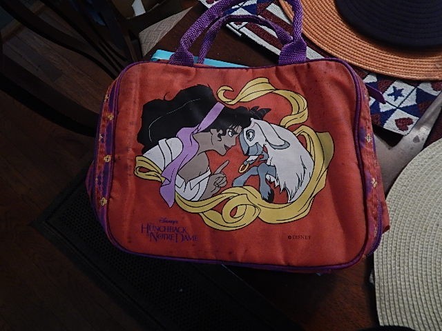 Hunchback of Notre Dame Soft Lunchbox Bag Vintage Aladdin Disney as pictured