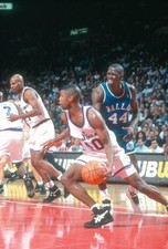 Calbert Cheaney Washington Bullets dribbles the ball v the Dallas - Old Photo