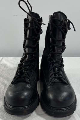 Vibram Size 6 Army Combat Steel Toe Black Leather/Fabric  display picture 1