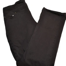 JAG Jeans Women's Black Stretch Bootcut Pull On Pants Denim 14 Travel Comfort