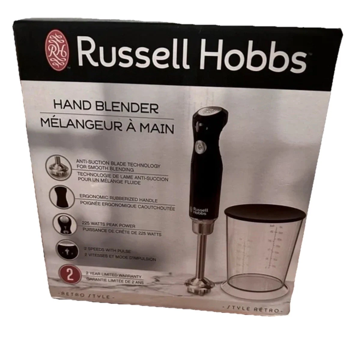 Russell Hobbs HB3100BKR Retro Style Immersion Blender 1.0L Capacity Beaker
Opens in a new window or