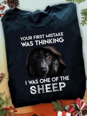 Your Fisrt Mistake Wolf Wolf T Shirt, Wolf Shirt, Wolf Lover Shirt, Wolf Moon...