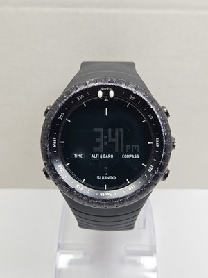 Suunto Core All Black Mens Digital Watch Altimeter Barometer Compass New Battery