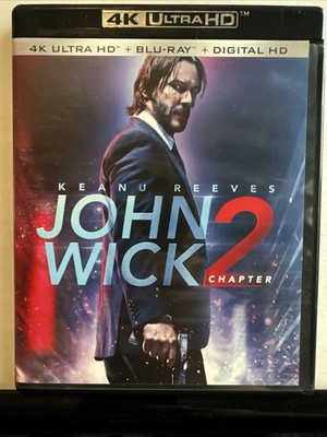 John Wick: Chapter 2 (4K Ultra HD, 2017) Bluray Rare OOP Keanu Reeves Action