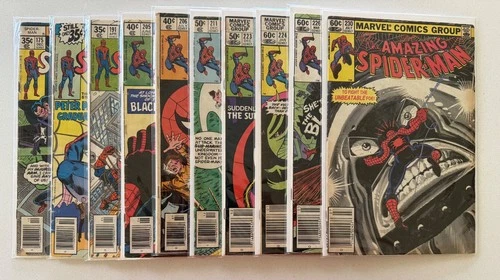 Amazing Spider-Man Comic Lot (10) 175, 185, 191, 205–206, 211, 223–224, 226, 230
