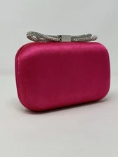 Olga Berg Clutch Bag Purse, Pink [NEW With Defects]