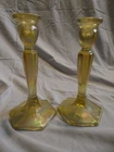 Vintage Glass Candlesticks - Fenton