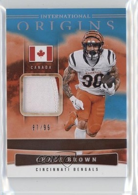 2025 Panini Origins International Turquoise 87/99 Chase Brown #IO-CBN g3g