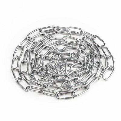 SUS304 Stainless Steel Chain Metal Chain Links Small Light Duty Utility