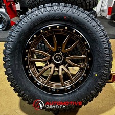 5 18x9 Fuel Rebel D681 Bronze Wheels Rims 33 At Tires 5x5 Jeep Wrangler Jk Jl