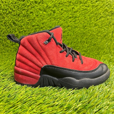 #ad Nike Air Jordan 12 Retro Reverse Flu Game Boys Size 11C Athletic Shoes Sneakers $31.99