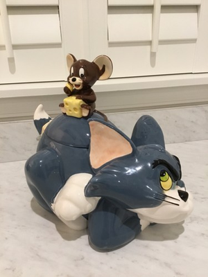 #ad #ad Tom and Jerry Cookie Jar Vintage 1997 Warner Bros Boomerang Cartoon Network EUC $175.00