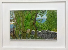 Andrew Stewart Weir (b.1948) Cats & Trees, St Ives - Initialled Oil On Board