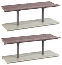 FALLER 131366 Scala HO Hobby - Due pensiline coperte per stazione 
