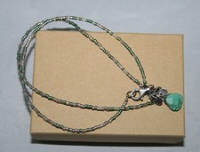 Silpada Sterling Silver Petite Seed Bead Howlite "Fresh Glow" Necklace N2325