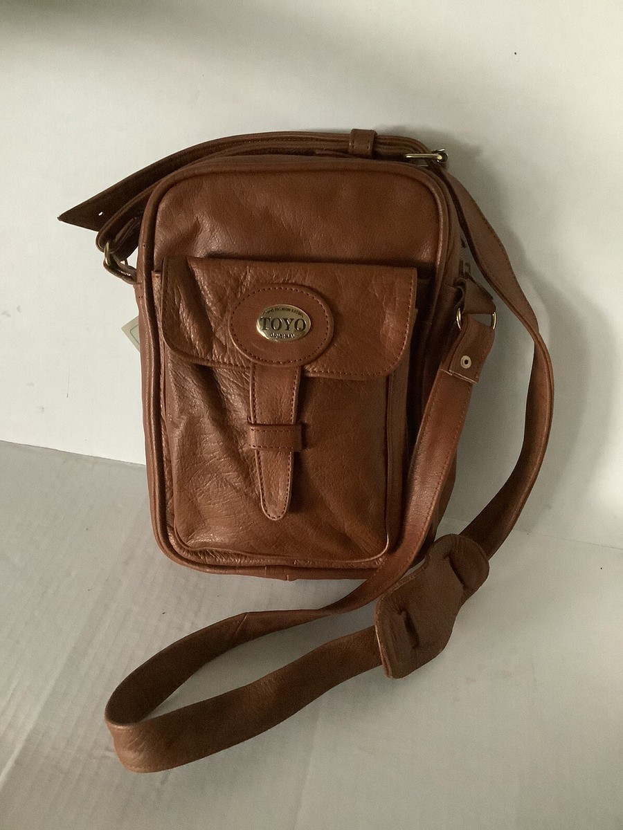 NEW Fine Leather Crossbody Bag Organizer Travel Purse Design Made