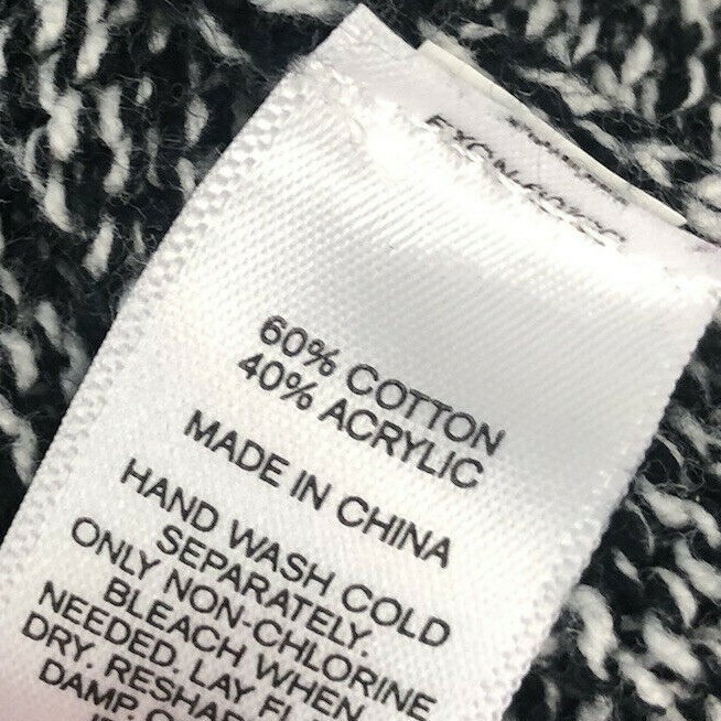 Express Medium Pullover Sweater Gray Marled Distr… - image 5