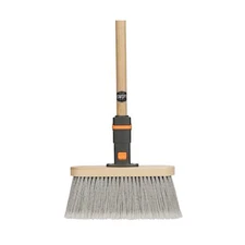 SWOPT Premium Straight Broom + 48" EVA Foam Comfort Grip Wooden Handle, Combo...