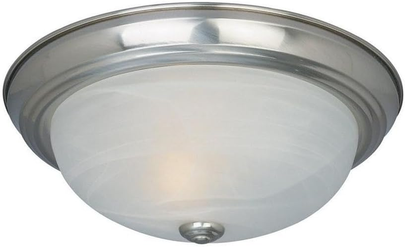2-Light Flush Mount Ceiling Light, 11 Inch Lighting Fixture for Kitchen, Bedroom