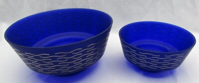 Rosenthal Germany ''Dalga'' Egizia Italy Marco Zanini and Defne Koz Glass Bowls