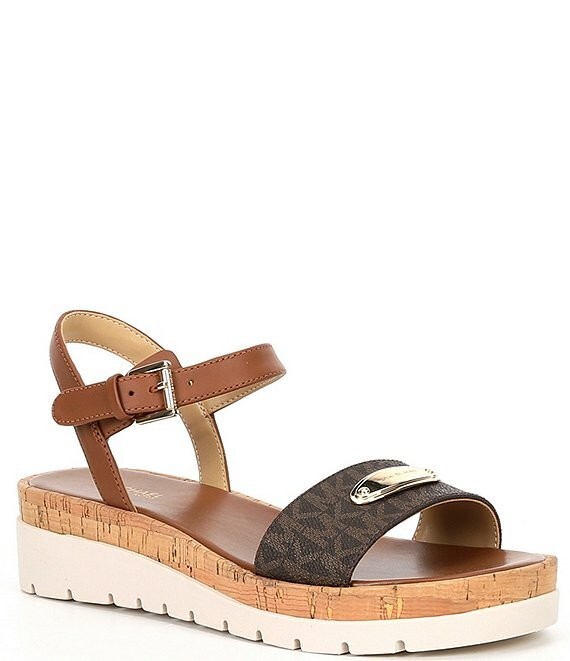 Michael Kors Women's Darcy Flatform Sandal MK Signature