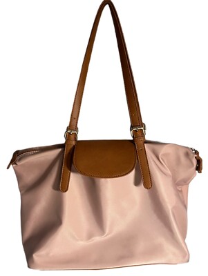 Miztique Bucket Slouch Shoulder Bag Purse Pink with Handles