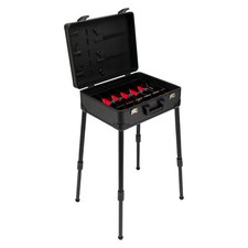Professional Barber Stylist Suitcase with Adjustable Stand and Large Capacity