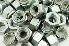 (10) Nyloc Hex Locking Nuts 1-1/8" Zinc Plated 7 TPI Pitch Nylock 1-1/8 -7