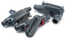 TB37 - Crouse-Hinds 1" TB-Style Condulet Form 7 Conduit Outlet Body, Feraloy Iro