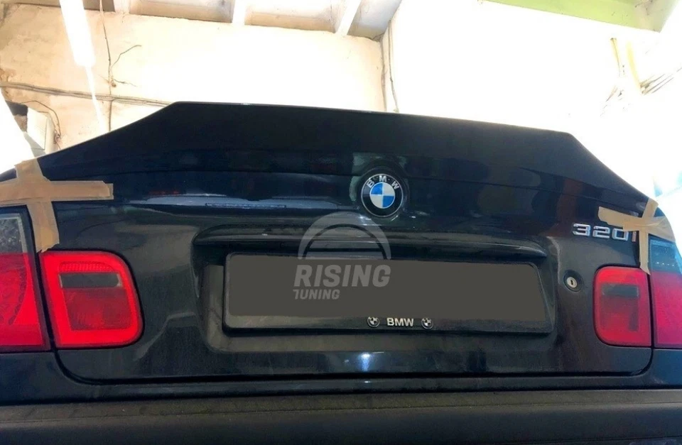 E46 鸭尾后备箱 Spoiler M3 宝马 e46 轿车 Spoiler 唇部 JDM 风格 — 第 3/4 张图片