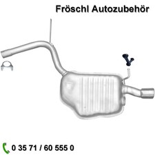 für Audi A4 2,5 TDI 8E2 8E5 B6 Endtopf Auspuffanlage hinten links Anbausatz a*