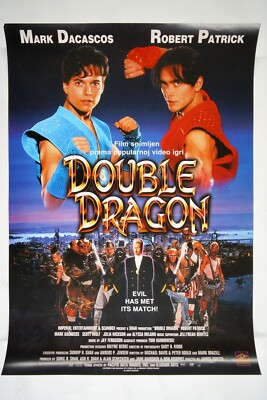 DOUBLE DRAGON THE MOVIE   Original CRO poster 1994 ROBERT PATRICK, MARK DACASCOS