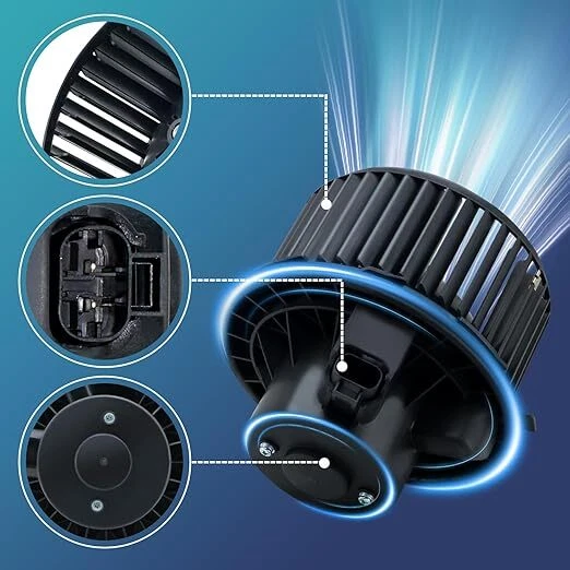 A/C Heater Blower Motor w/ Fan Cage for 07-14 GMC Sierra 2500 HD Sierra 3500 HD Foto 4 de 4