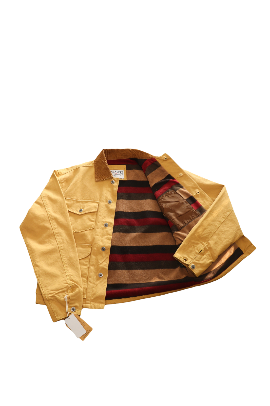 Schaefer Outfitter Men's Jacket Suntan Blanket Lined Vintage Brush L/S