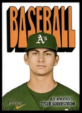 2021 Topps Heritage Minor League 1972 Pack Cover Cards Tyler Soderstrom AZL
