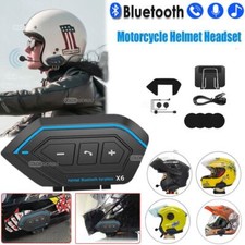 Motorcycle Helmet Headset Wireless Bluetooth Headphone Speaker Hands-Free X6