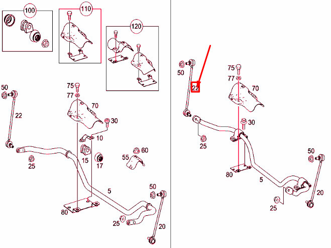 OEM MERCEDES-BENZ VITO W639 FRONT RIGHT TORSION BAR ROD A6393201089 ...