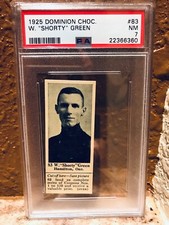 1925 Dominion Hockey V31 #83 Shorty Green PSA 7 W/Coupon HOF Pop 2/0^