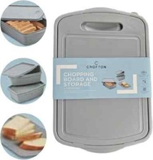 4Pc Chopping Board Set – Cutting Board with Strainer & Storage Bins