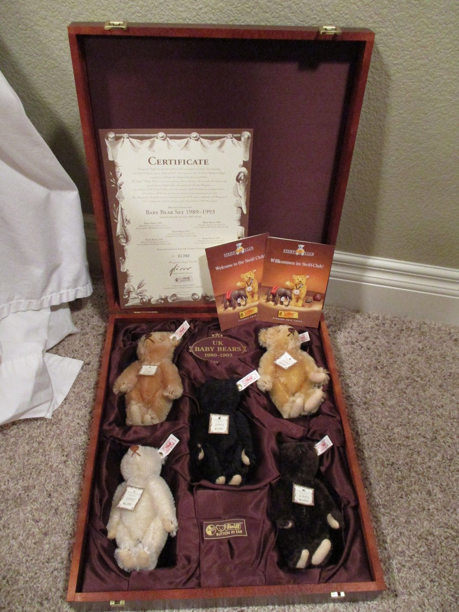 Steiff British Collectors UK Baby Bears Set 1989-1993 | eBay