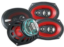 4X Audiobank AB6970 6x9" 1400 Watt 2 Pair Max 3-Way Car Audio  Coaxial Speakers
