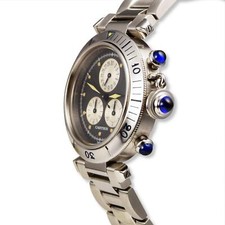 Cartier Pasha Chronograph Ref. 1352 in Stainless Steel Watch 4