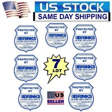 7 HOME SECURITY SYSTEM ALARM IS IN USE WINDOW DECAL WARNING DOOR STICKERS SIGNS