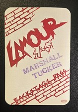 Marshall Tucker Band Back Stage Pass - Concierto L Amour East - Años 70