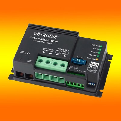 Votronic Laderegler SR 140 Duo Digital (0% MwSt.*) 9A 12V PWM Solarladeregler