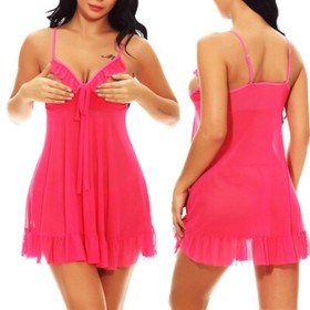 Women's Sexy Lingerie Sheer Lace Babydoll Sleepwear Bodysuit NIghty Bra G-string