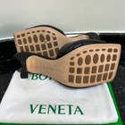 BOTTEGA VENETA LIDO QUILTED EMBOSSED LAGOON NAPPA LEATHER HEELED SANDALS SZ 38.5 — photo 8